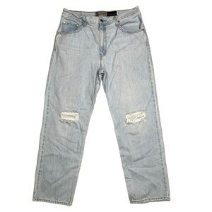 Levi’s Silvertab 94 Baggy Jeans Women 31 Light Wash Blue Skater Relax Distressed